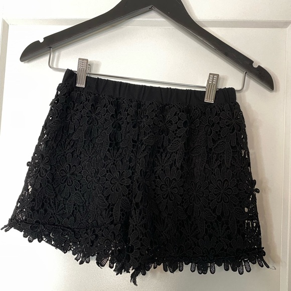 Black Lace Shorts - Picture 2 of 5